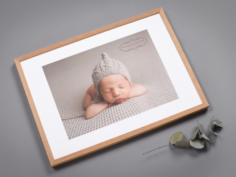 Foto mit Rahmen und Passepartout-Finish